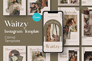 Waitzy - Canva Instagram Template, a Social Media Template by Inkofert (Thumbnail 1 of 12)