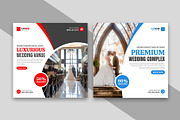 Luxury Wedding Venue Social Media, a Social Media Template by nandinigraphics (Thumbnail 1 of 2)
