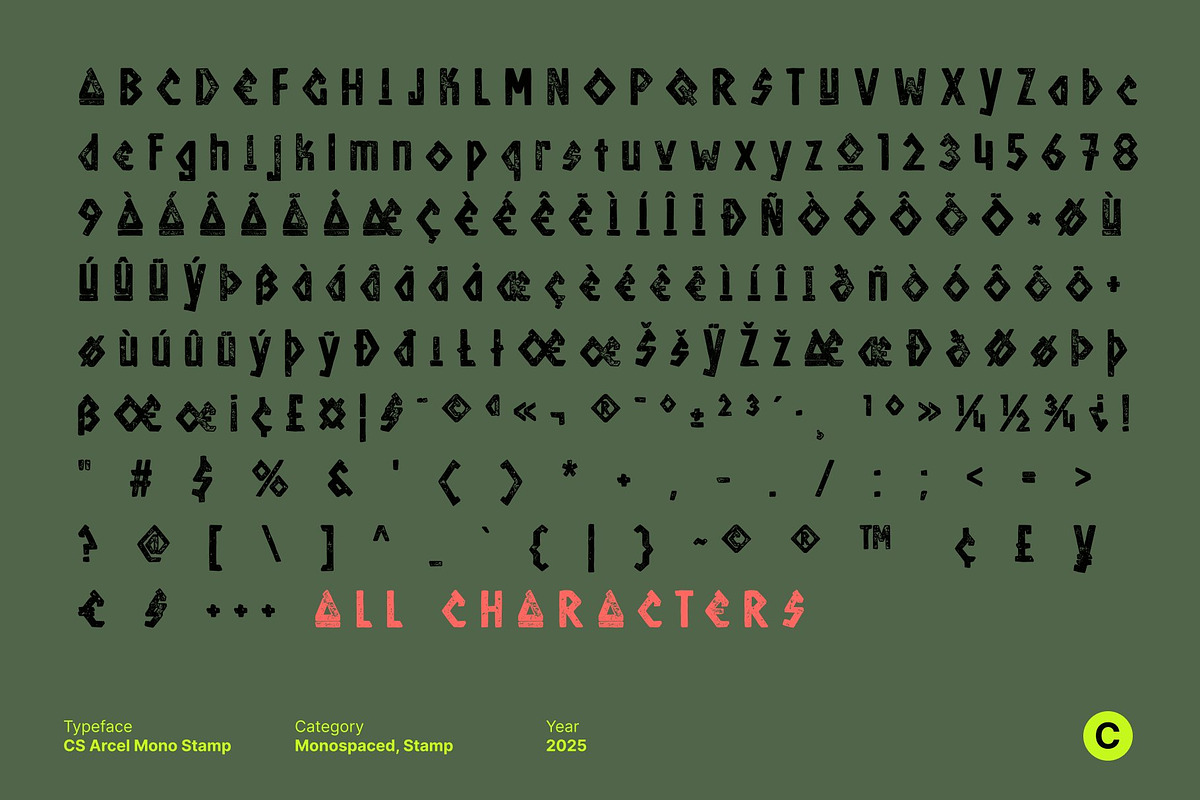 CS Axone Stamp, a Sans Serif Font by Craft Supply Co. (Photo 8 of 8)