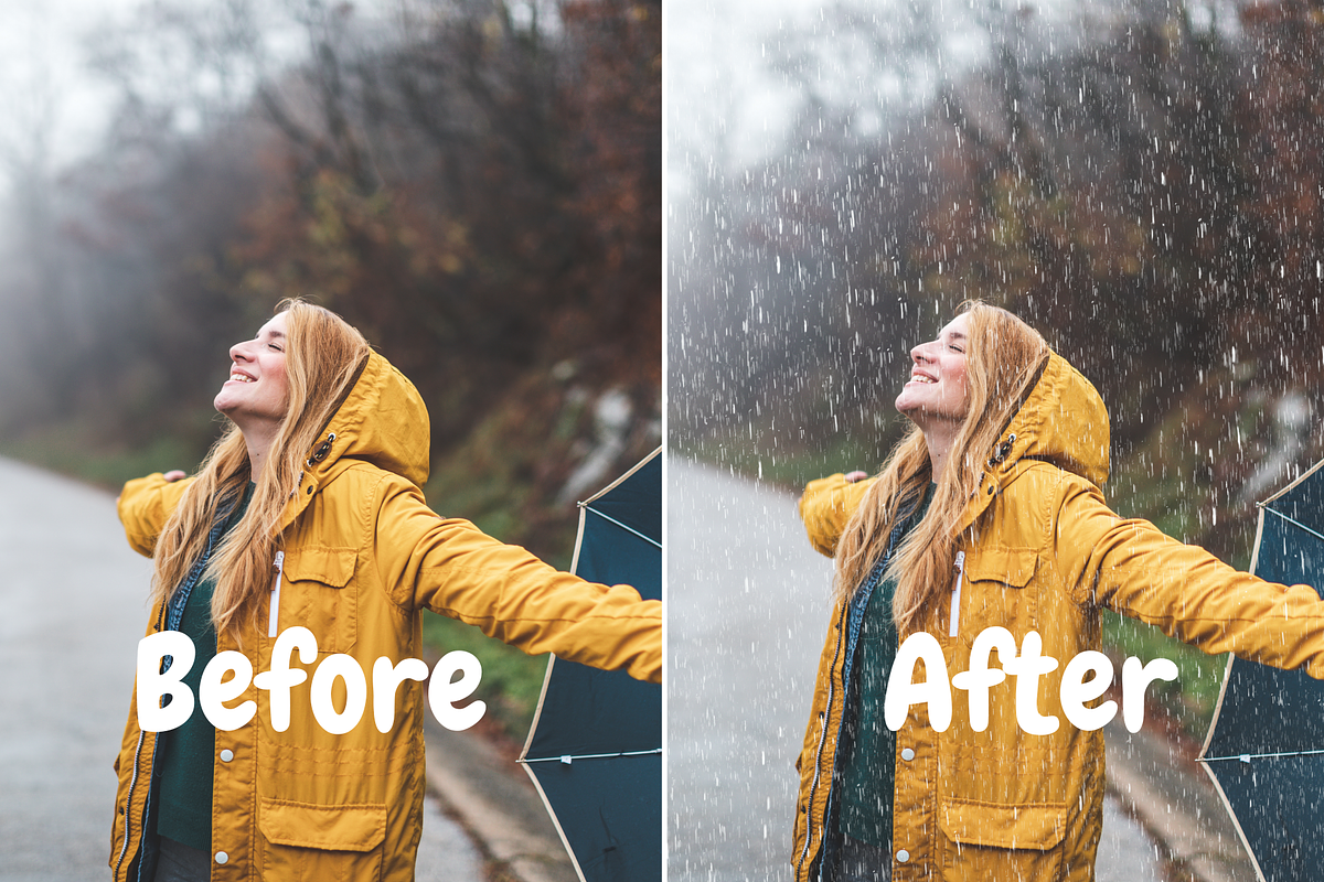 20 Realistic Rain Overlays, a Texture Graphic by youtoview (Photo 5 of 9)