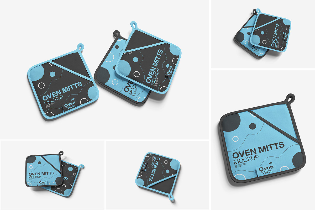 Oven Mitts Mockup, a Product Mockup by Indah (Photo 1 of 6)