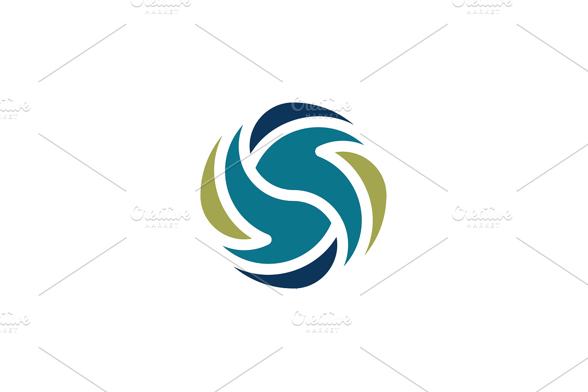 Swirling S and F letter vortex logo, a Branding & Logo Template by Rasagama Studio