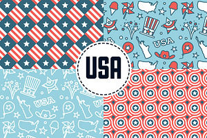 USA Patterns, a Pattern Graphic by Scredeck