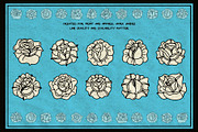 10 Hand Drawn Red Vector Roses, a Decorative Illustration by Fuzzy Poet by DG2 (Thumbnail 3 of 4)