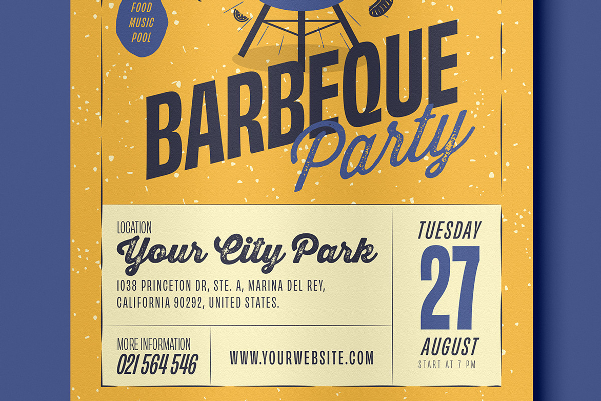 BBQ Party Flyer 02, a Flyer Template by FathurFateh (Photo 5 of 6)