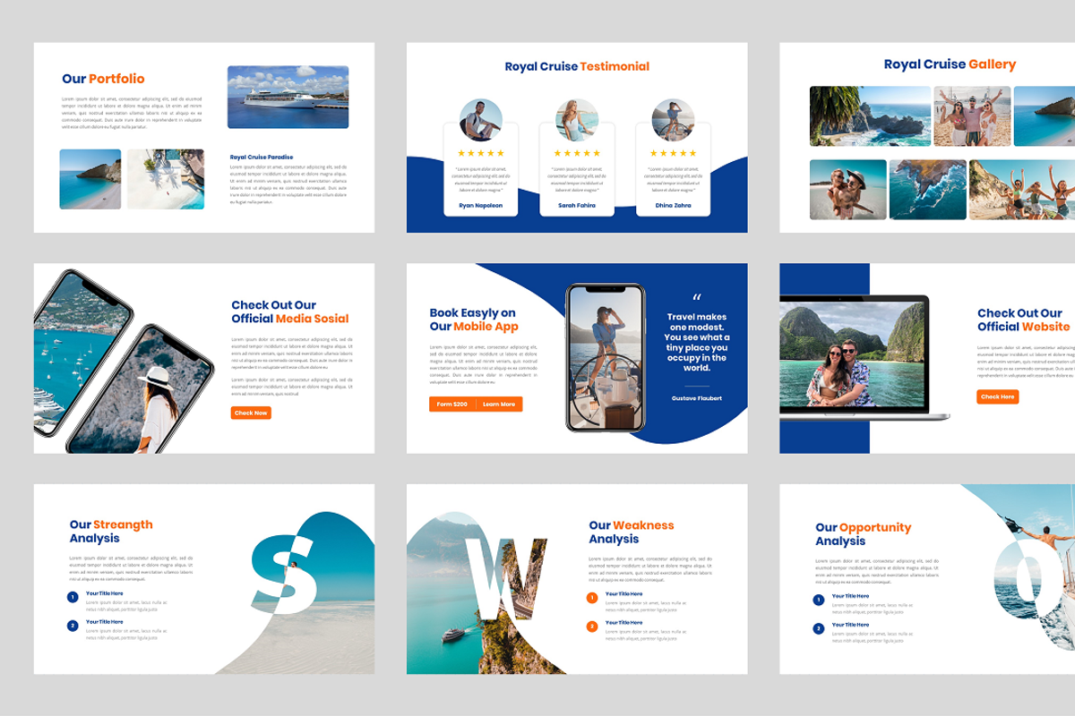 Royal Cruise - Cruise Ship PPT, a Presentation Template by Biwarastudio (Photo 4 of 5)