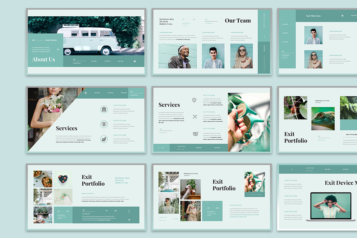 Exit - Power Point & Google Slide, a Presentation Template by Raseuki (Photo 3 of 5)