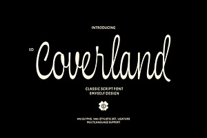 ED Coverland - Classic Script Font