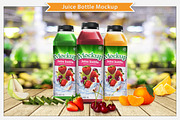Juice Bottle Mockup, a Packaging Mockup by Plus Media (Thumbnail 1 of 5)