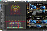 Virtual TV Studio News Set 36, an Architecture 3D Model by akerStudio (Thumbnail 23 of 25)