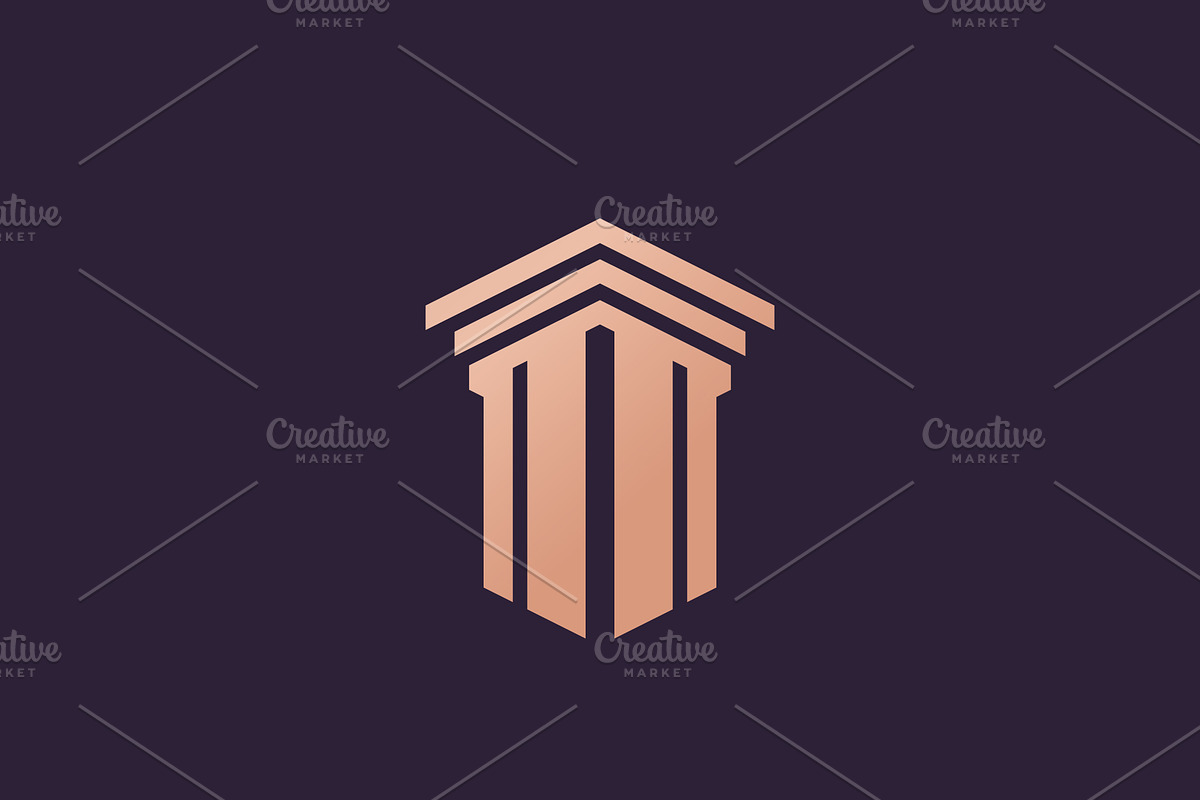 Creative Law Pillar Concept Design, a Branding & Logo Template by T.Vooka