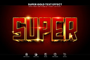 Super Gold Editable Text Effect, a Layer Style Add-On by Niestart Creation (Thumbnail 1 of 2)