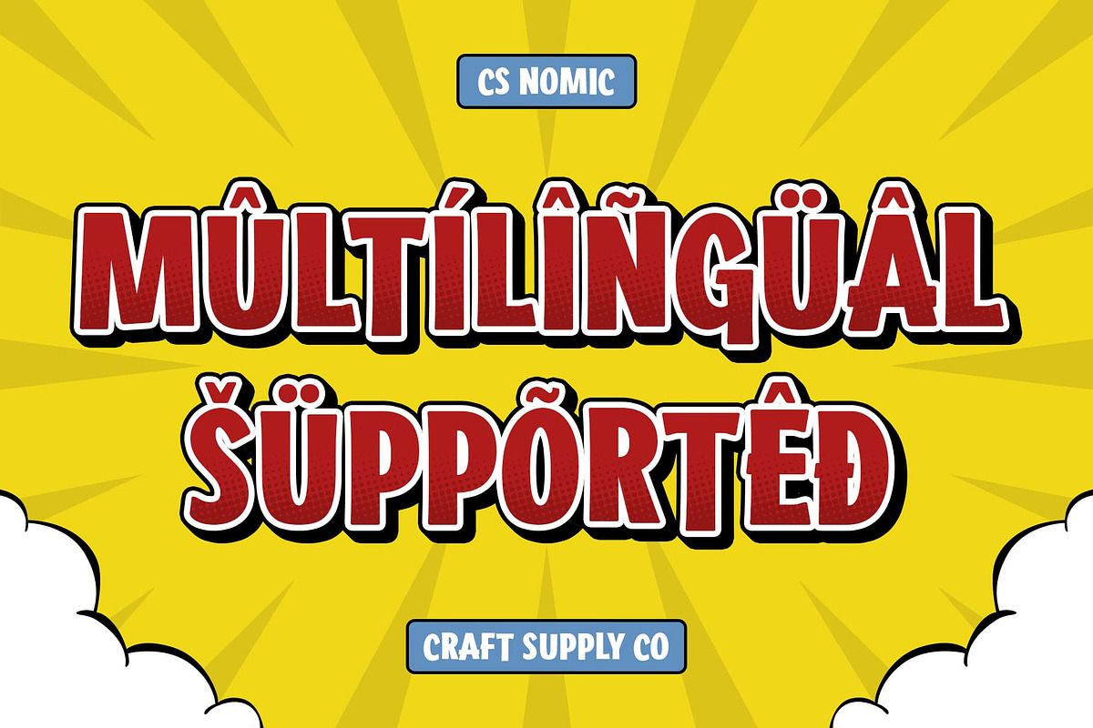 CS Nomic – Comic Font, a Sans Serif Font by Craft Supply Co. (Photo 5 of 8)
