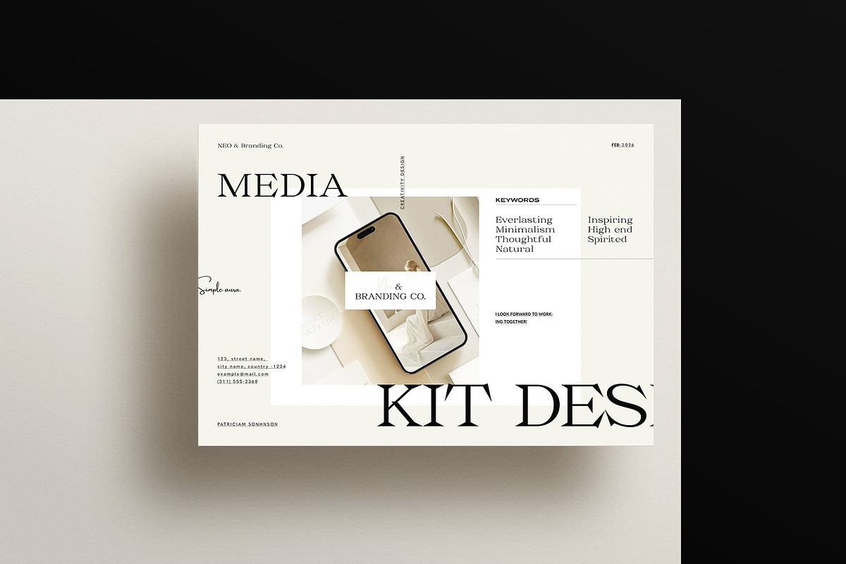 Media Kit Brochure Design Template preview 4