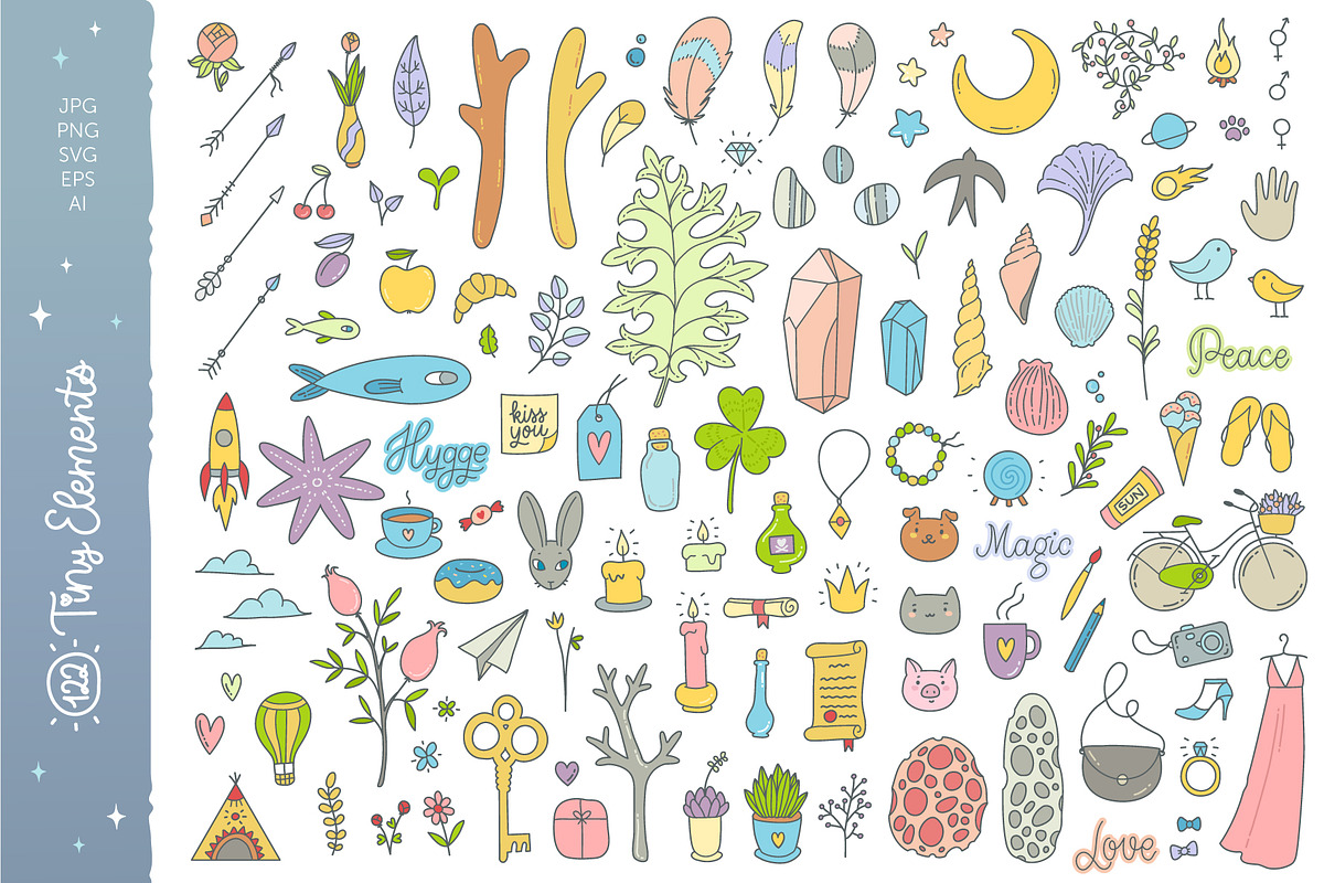 Everyday Magic Vector Set + BONUSES, an Animal Illustration by Nina's Illustration Shop (Photo 2 of 7)