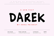 Darek, a Handwritten Font by La Boite Graphique (Thumbnail 1 of 7)