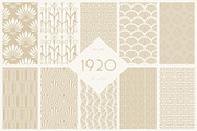 1920 Art Deco Seamless Patterns, a Pattern Graphic by The Paper Town (Thumbnail 13 of 15)
