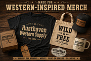 Rusthaven Western - Slab Serif Font, a Sans Serif Font by Wow Magic (Thumbnail 2 of 4)