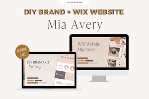 DIY Brand + WIX Website Mia Avery