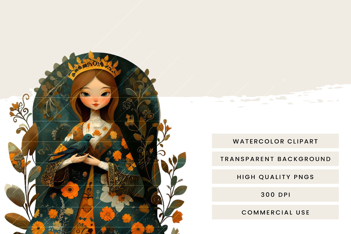 Whimsical Girl Dames Clipart Bundle, a Person Illustration by Design Scotch (Photo 7 of 8)