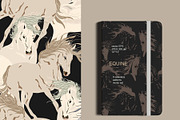 Horses vector seamless set, a Pattern Graphic by PatternsBlooming (Thumbnail 4 of 6)