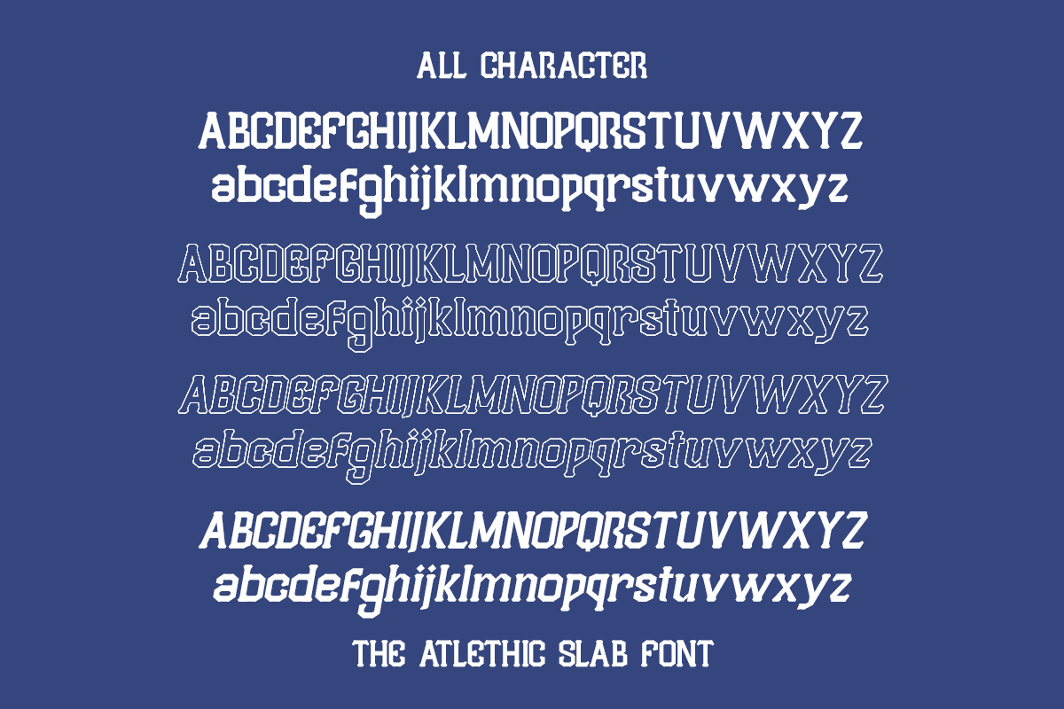 Melbrick - Baseball Athletic Font, a Slab Serif Font by Pandeka Studio (Photo 7 of 12)