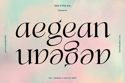 TAN - AEGEAN, a Serif Font by TanType