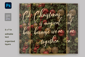 Lovely Christmas card/message, a Flyer Template by kamalrawat_gd