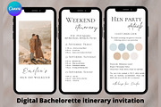 Wedding party itinerary invitation, a Design Template by EvaTemplates (Thumbnail 2 of 5)