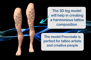 3D Procreate Body - Male Legs Models