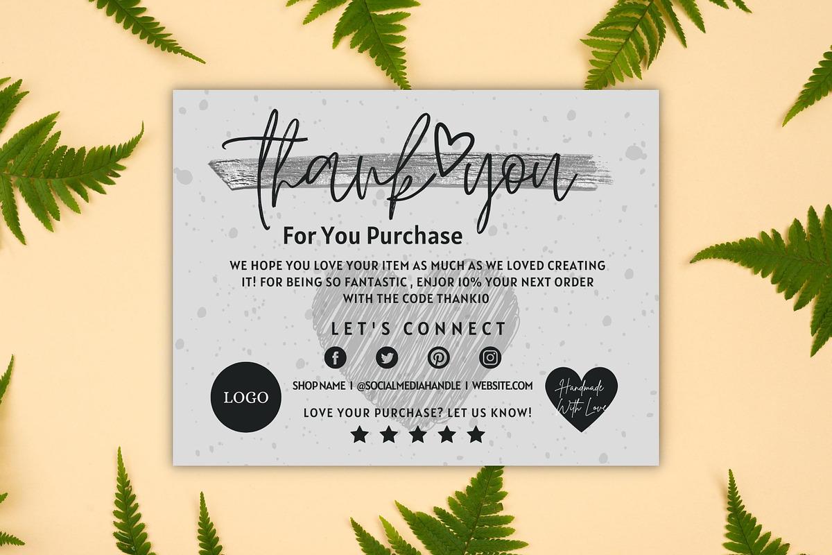 Thank You Card For Small Business, a Flyer Template by Oskar Wantopi (Photo 2 of 3)