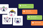 40 Animated Cute Animal Hand-drawn, an Emoji Icon by Brickclay (Thumbnail 2 of 4)