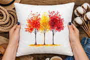 Watercolor Autumn Tree PNG Clipart, a Seasonal Illustration by designcity5 (Thumbnail 4 of 5)