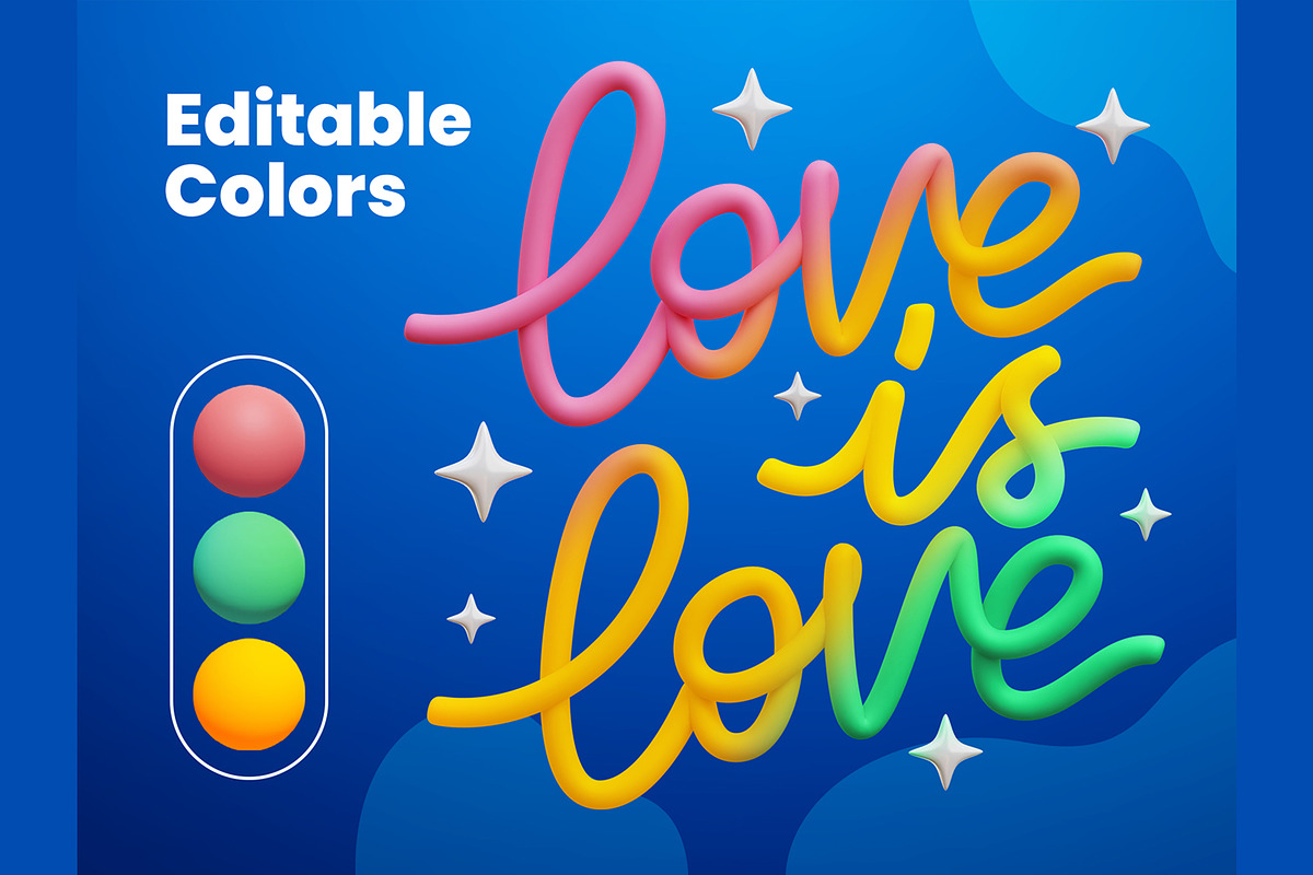 LGBTQ 3D Icons, an Object 3D Model by Rakata Studio (Photo 4 of 7)