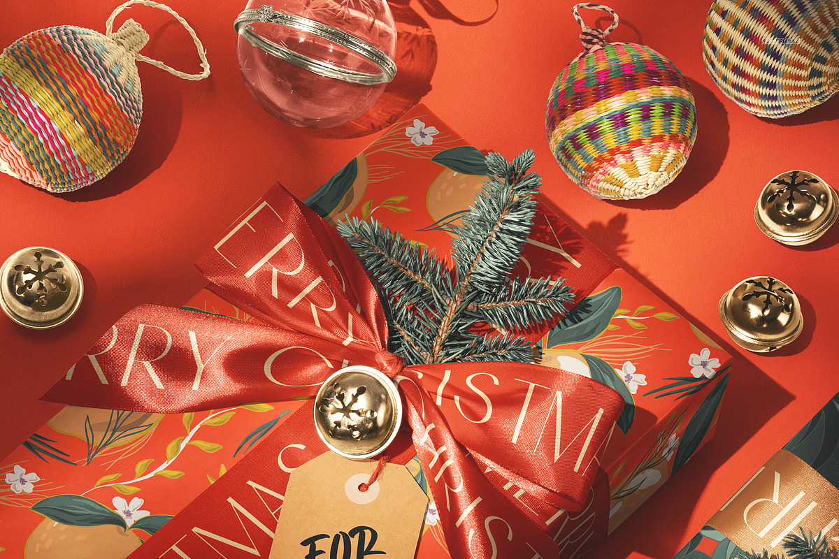 Christmas Decor & Wrapping Mockup, a Packaging Mockup by creatsy5