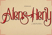 Alens Heny, a Serif Font by Bramcreative (Thumbnail 1 of 7)