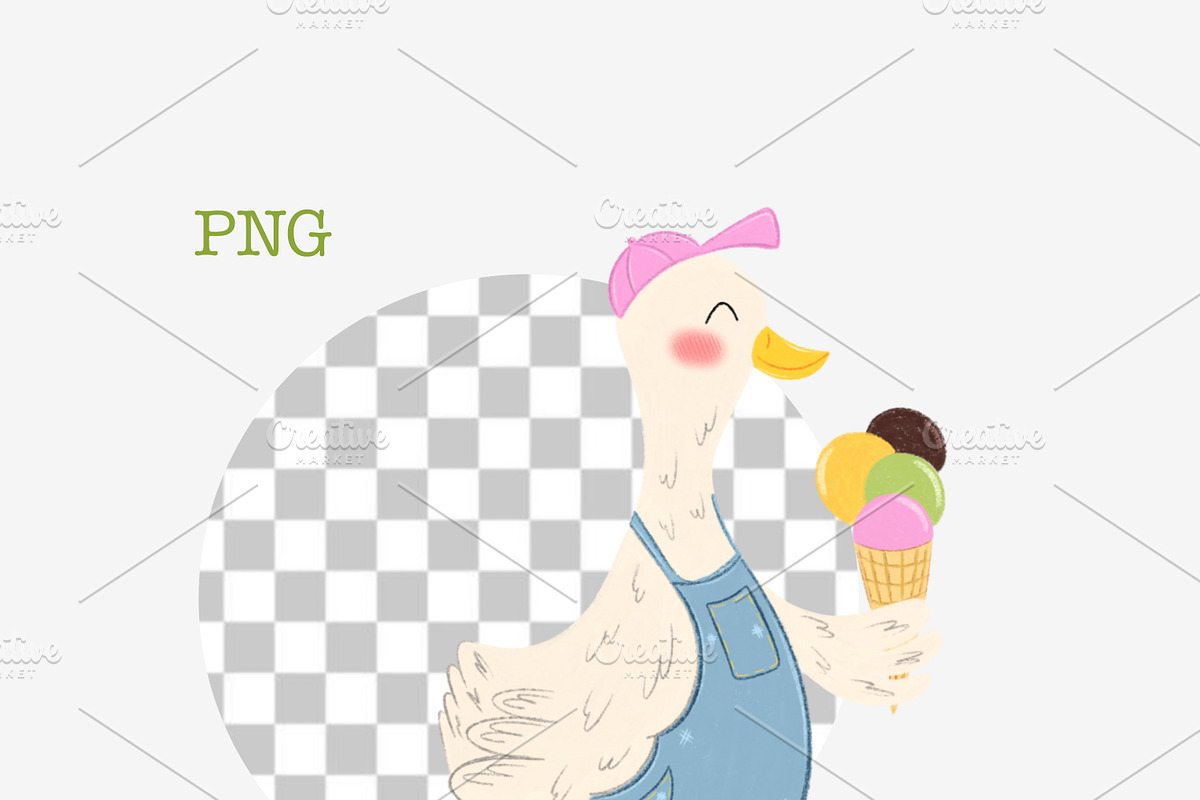 Whimsical Silly Goose bundle, an Animal Illustration by Oleksandra Illustrates (Photo 3 of 18)