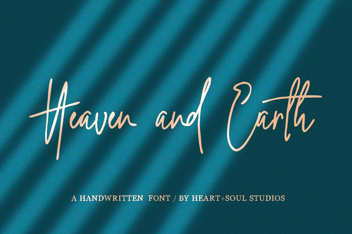 Heaven + Earth | Handwritten Font preview 2