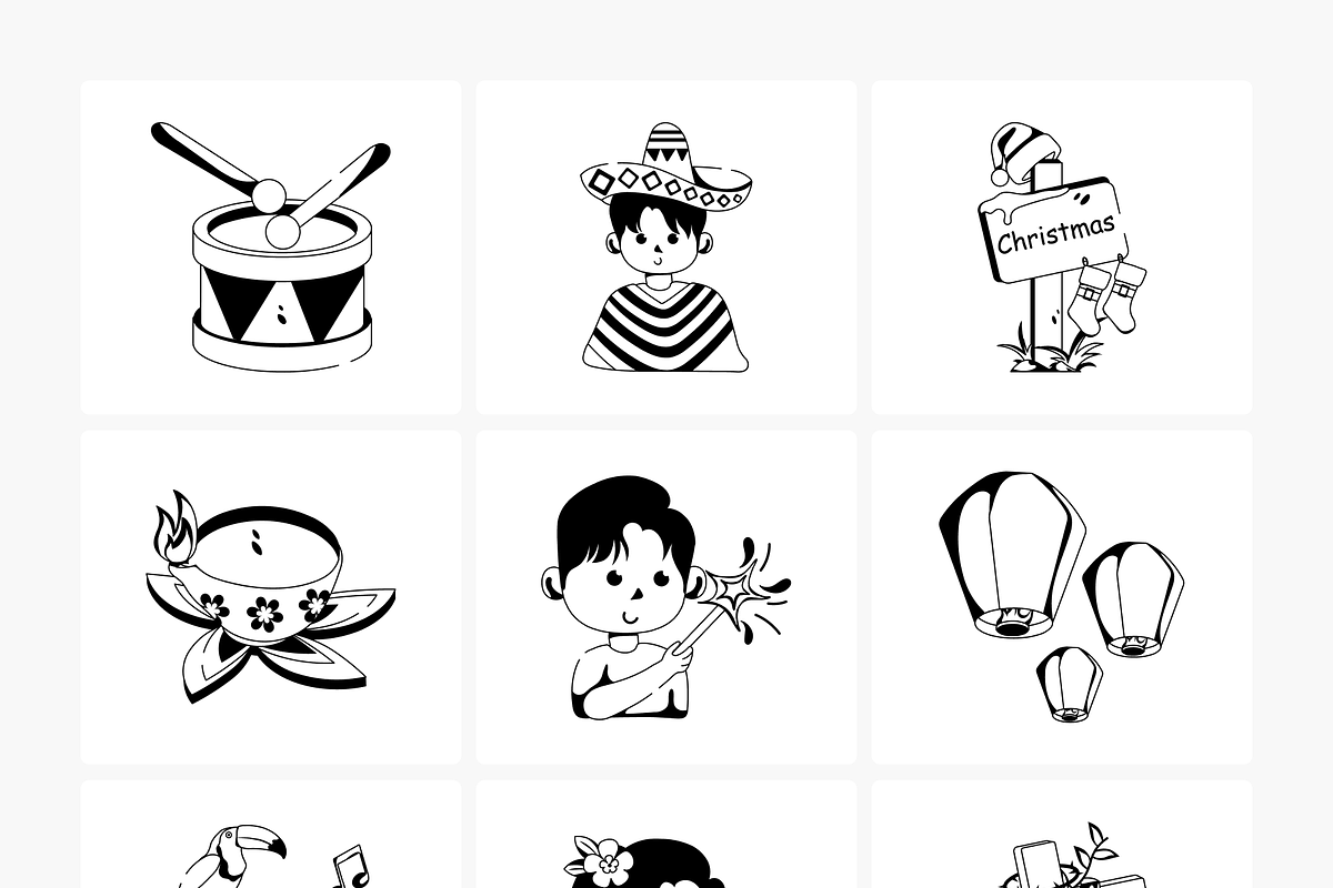 Animated Flat Festival Icons, a Duotone Icon by Prosymbols (Photo 12 of 14)