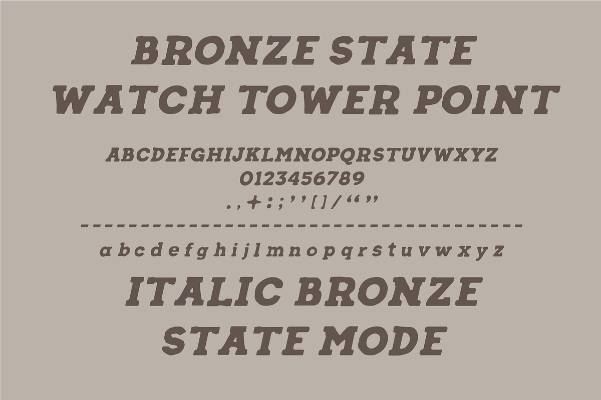 Bronze State - Slab Serif, a Slab Serif Font by Rusted Works (Photo 4 of 6)