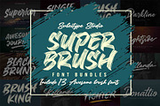 Super Brush - Brush Font Bundle, a Blackletter Font by Subectype Studio (Thumbnail 1 of 8)