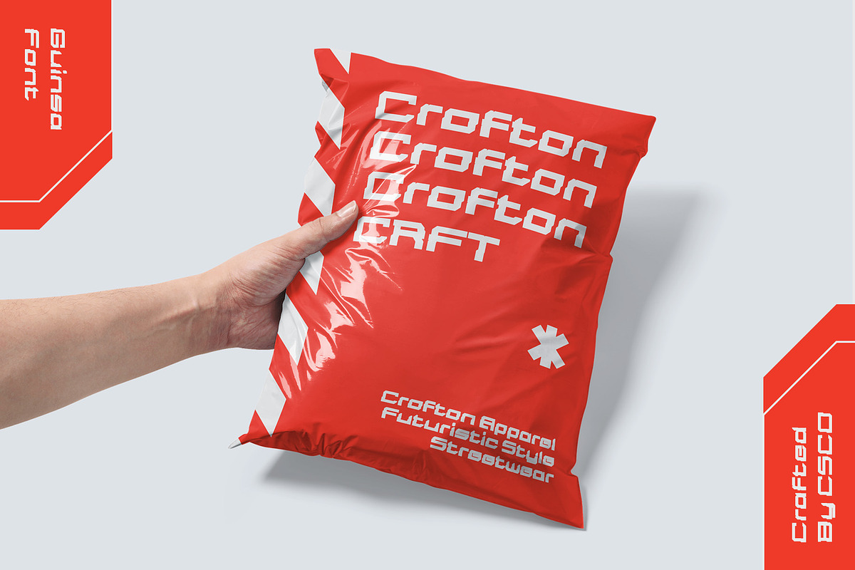 Guinsa – Futuristic Font, a Sans Serif Font by Craft Supply Co. (Photo 6 of 8)