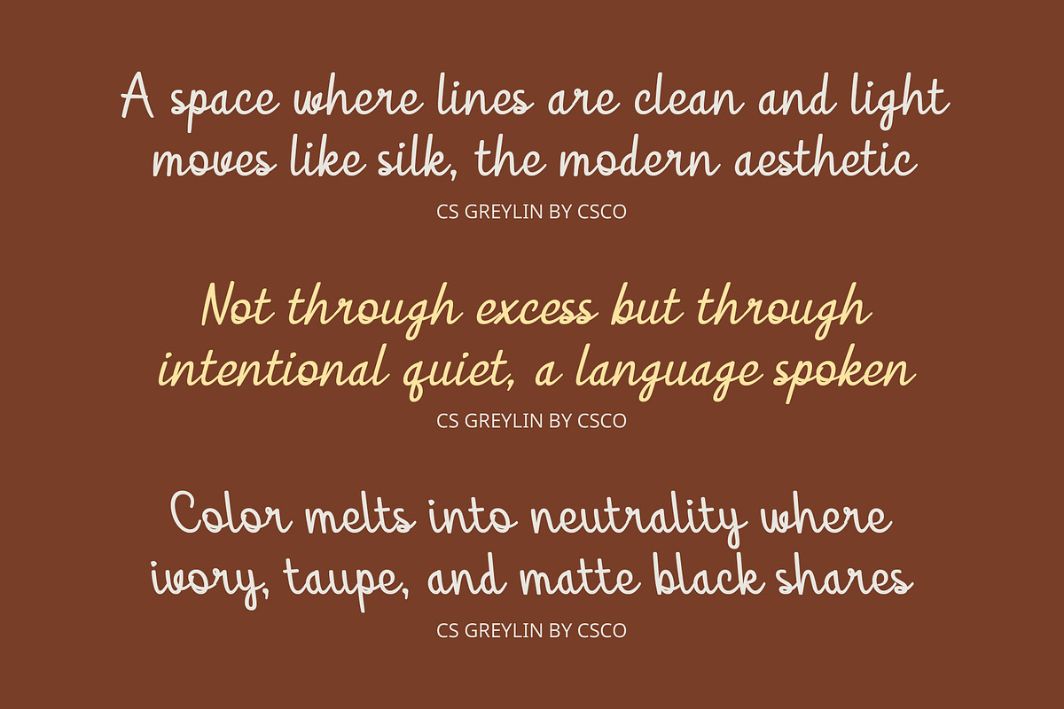 CS Greylin – Script Font, a Script Font by Craft Supply Co. (Photo 3 of 8)