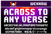 Across to any verse font