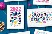 2022 New Year Christmas White Set, a Card Template by Iraida_Bearlala (Thumbnail 3 of 9)
