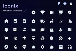 Iconix - Premium Sharp Solid Icons, a Solid Icon by KushJain