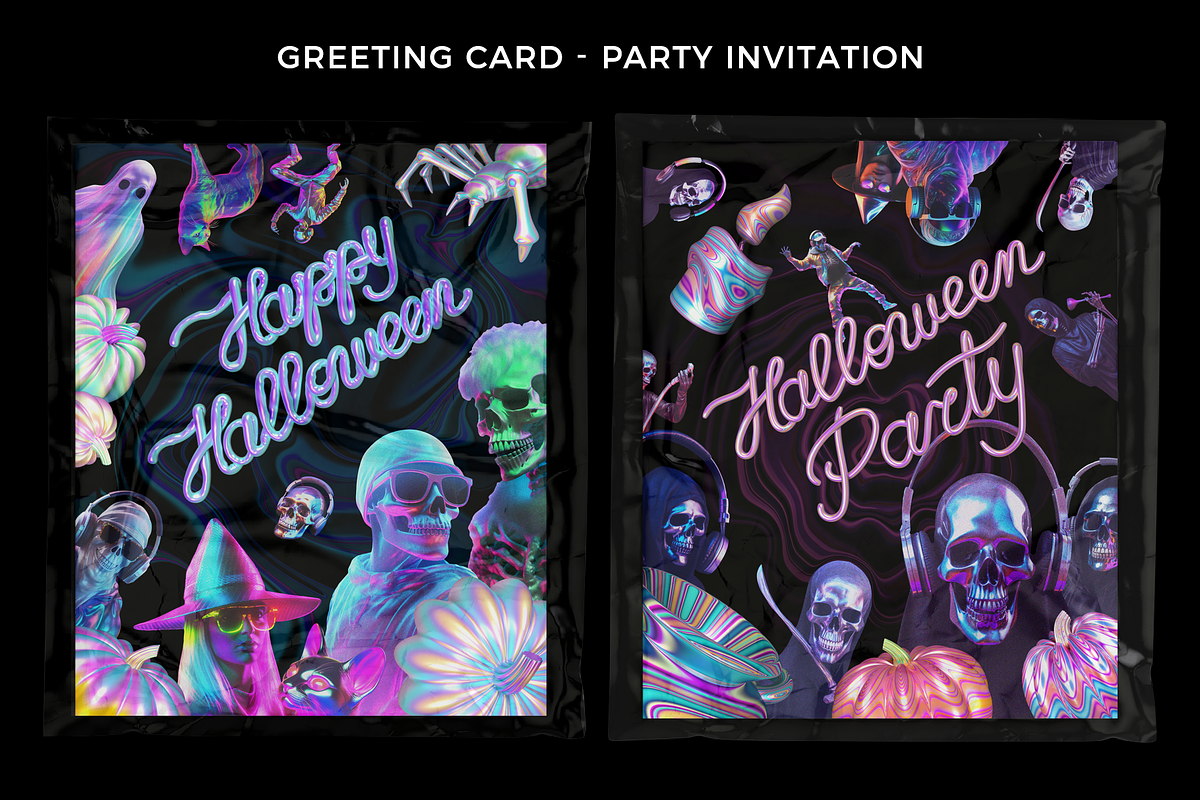 Halloween Party - Collage Kit, an Object Graphic by Fox's Monday (Photo 4 of 13)