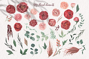 Burgundy Peonies & Blush Roses, an Illustration by Catch the Dream Art (Thumbnail 12 of 14)