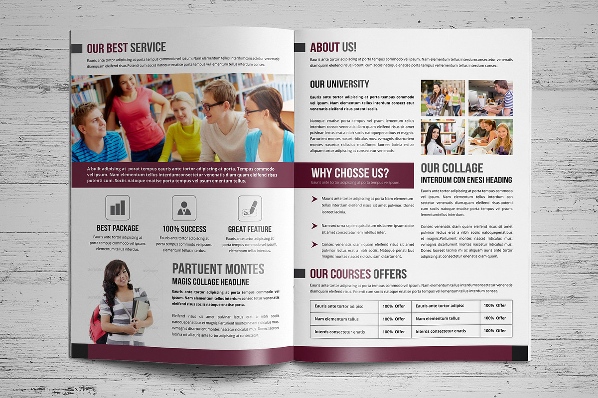 Education Brochure Template V1, a Brochure Template by JanySultana (Photo 9 of 10)