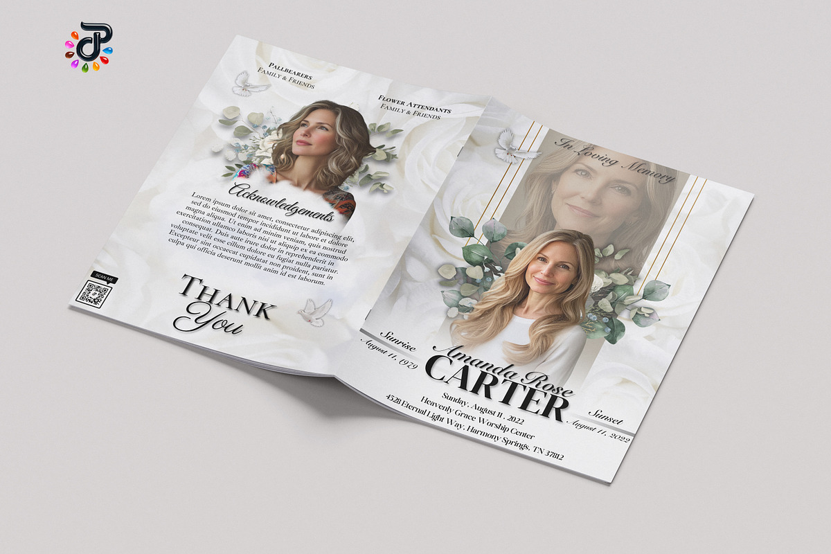 Elegant Canva Obituary Template, a Brochure Template by Protech Design ENT (Photo 5 of 9)